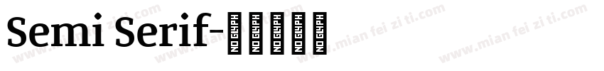 Semi Serif字体转换